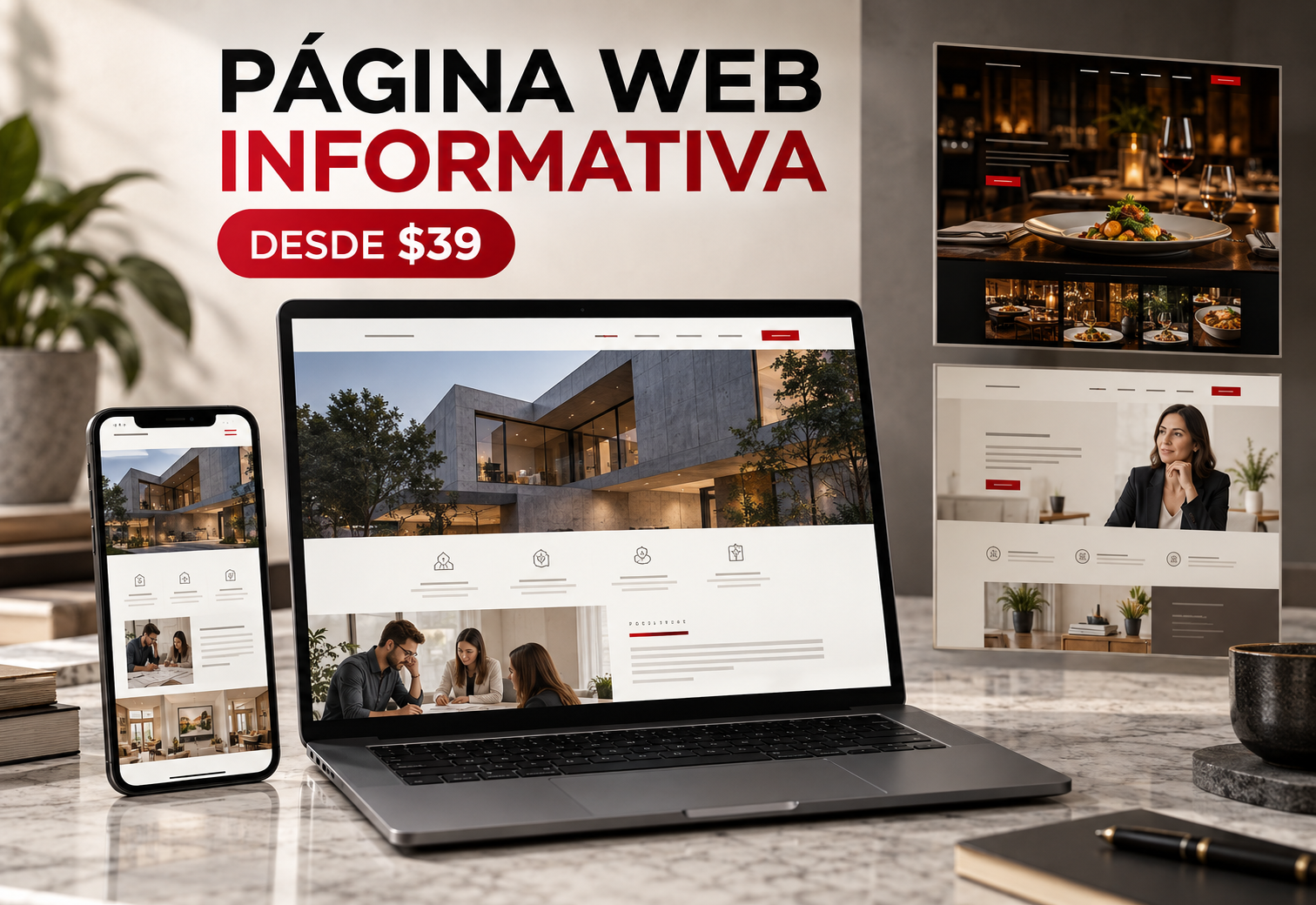 Página Web Informativa — Desde $39
